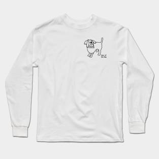 Small Year of the Dog Outline Long Sleeve T-Shirt